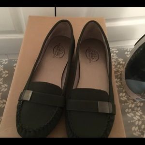 Forest green loafers